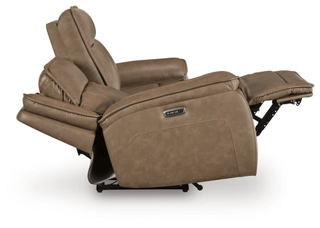 Glencroft Sahara Power Reclining Sofa and Loveseat by Ashley at Eve Furniture