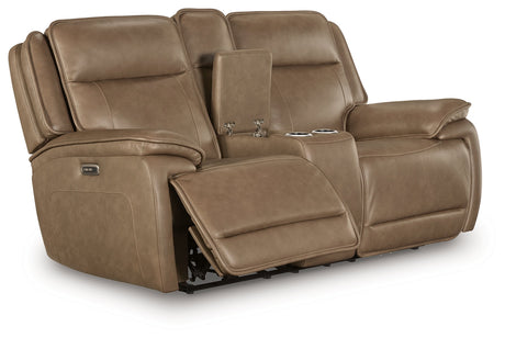 Glencroft Sahara Power Reclining Sofa and Loveseat by Ashley at Eve Furniture