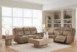 Glencroft Sahara Power Reclining Sofa and Loveseat by Ashley at Eve Furniture