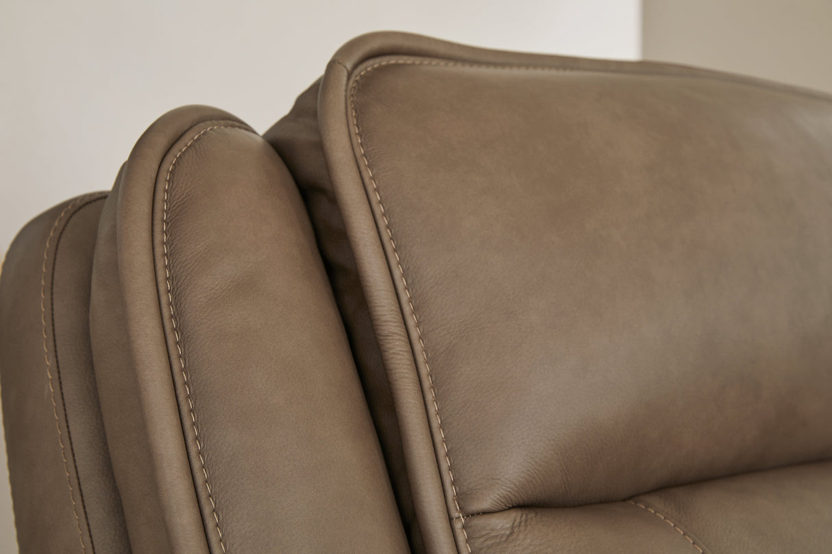 Glencroft Sahara Power Reclining Sofa and Loveseat by Ashley at Eve Furniture