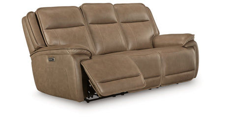 Glencroft Sahara Power Reclining Sofa by Ashley at Eve Furniture