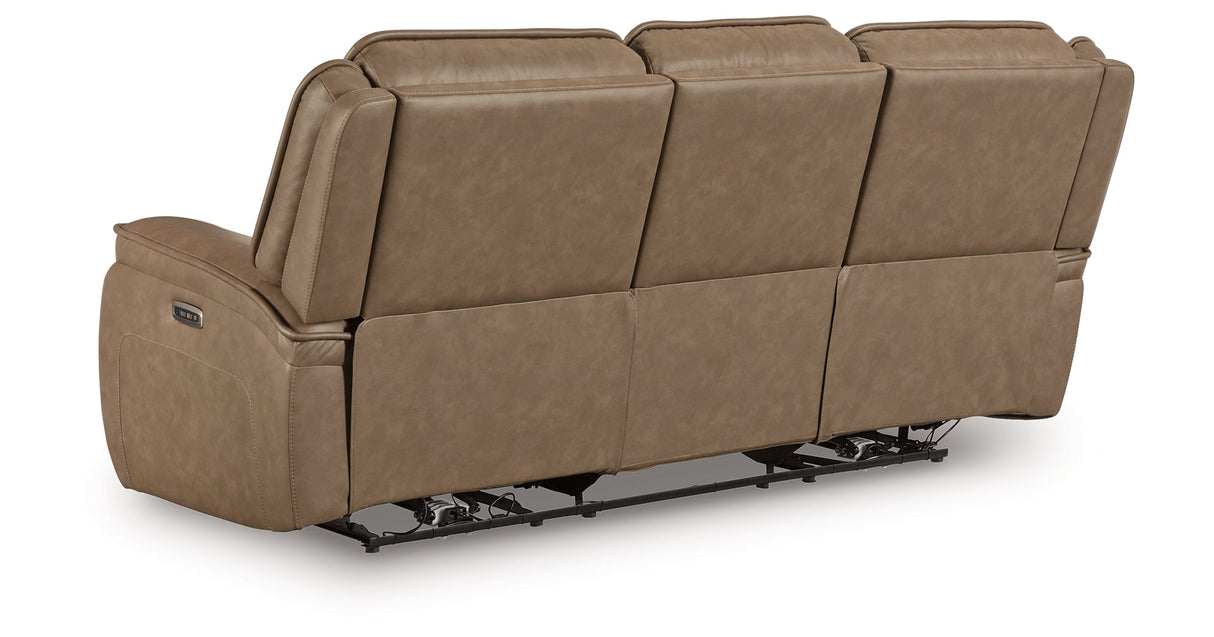 Glencroft Sahara Power Reclining Sofa by Ashley at Eve Furniture