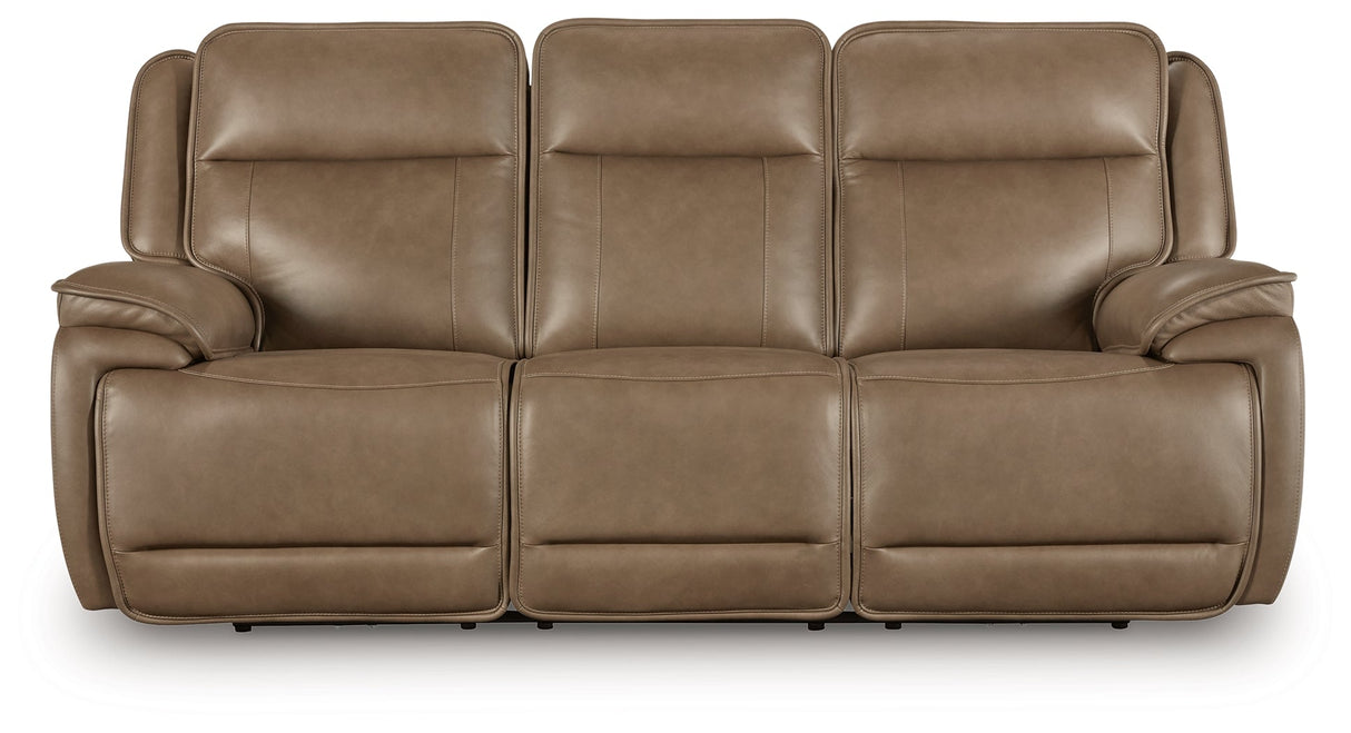 Glencroft Sahara Power Reclining Sofa by Ashley at Eve Furniture