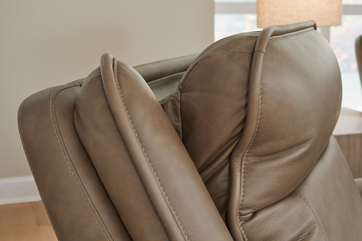 Glencroft Sahara Power Reclining Sofa by Ashley at Eve Furniture