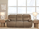 Glencroft Sahara Power Reclining Sofa by Ashley at Eve Furniture