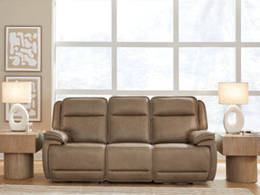 Glencroft Sahara Power Reclining Sofa by Ashley at Eve Furniture