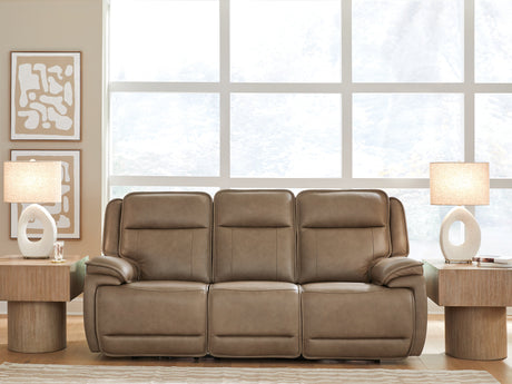 Glencroft Sahara Power Reclining Sofa by Ashley at Eve Furniture