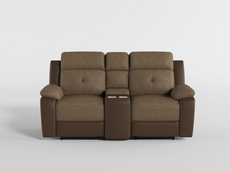 Glendale Brown 2-Piece Double Reclining Set by Homelegance at Eve Furniture