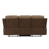 Glendale Brown 2-Piece Double Reclining Set by Homelegance at Eve Furniture