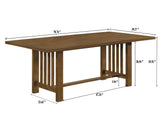 Glendale Brown Dining Table by Crown Mark at Eve Furniture