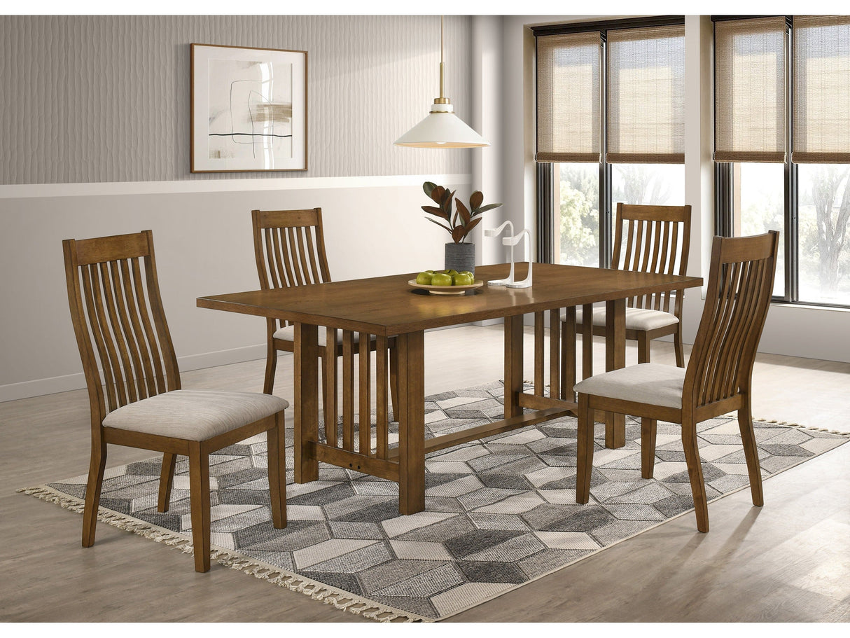 Glendale Brown Dining Table by Crown Mark at Eve Furniture