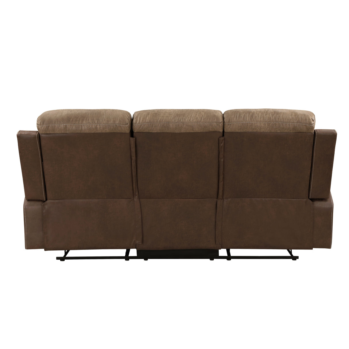 Glendale Brown Microfiber Double Reclining Living Room Set by Homelegance at Eve Furniture