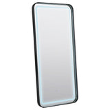 Glendora Black LED Standing Mirror with Bluetooth Speaker by Coaster at Eve Furniture