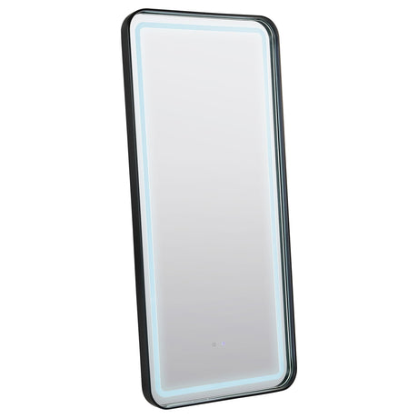 Glendora Black LED Standing Mirror with Bluetooth Speaker by Coaster at Eve Furniture
