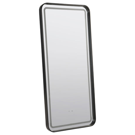 Glendora Black LED Standing Mirror with Bluetooth Speaker by Coaster at Eve Furniture
