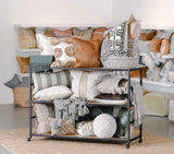 Glendora Black/Natural Rack by Classic Home at Eve Furniture
