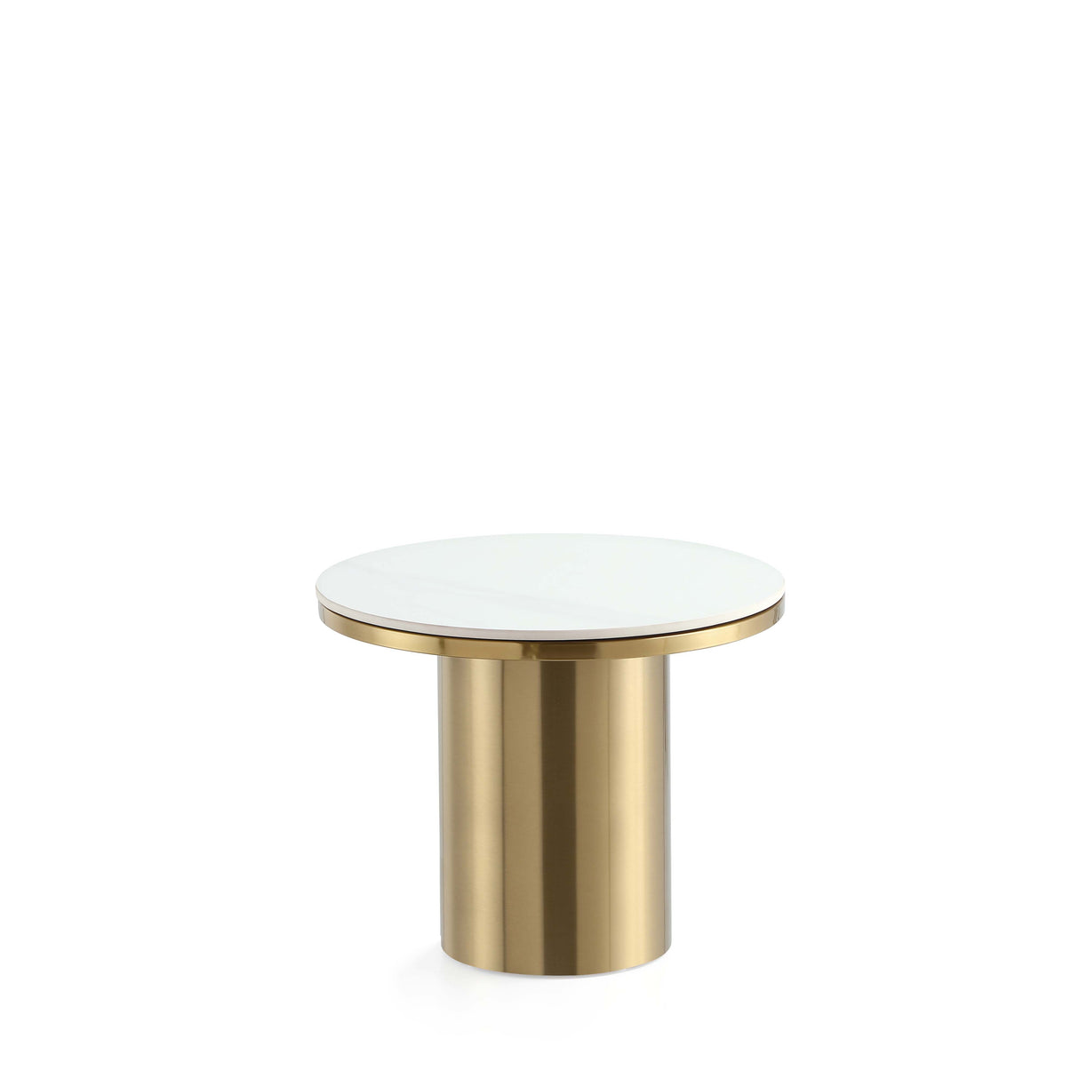 Glenn Coffee Table and End Table in Gold (set of 2) by Manhattan Comfort at Eve Furniture