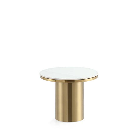 Glenn Coffee Table and End Table in Gold (set of 2) by Manhattan Comfort at Eve Furniture