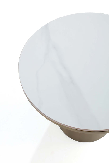 Glenn Coffee Table and End Table in Gold (set of 2) by Manhattan Comfort at Eve Furniture