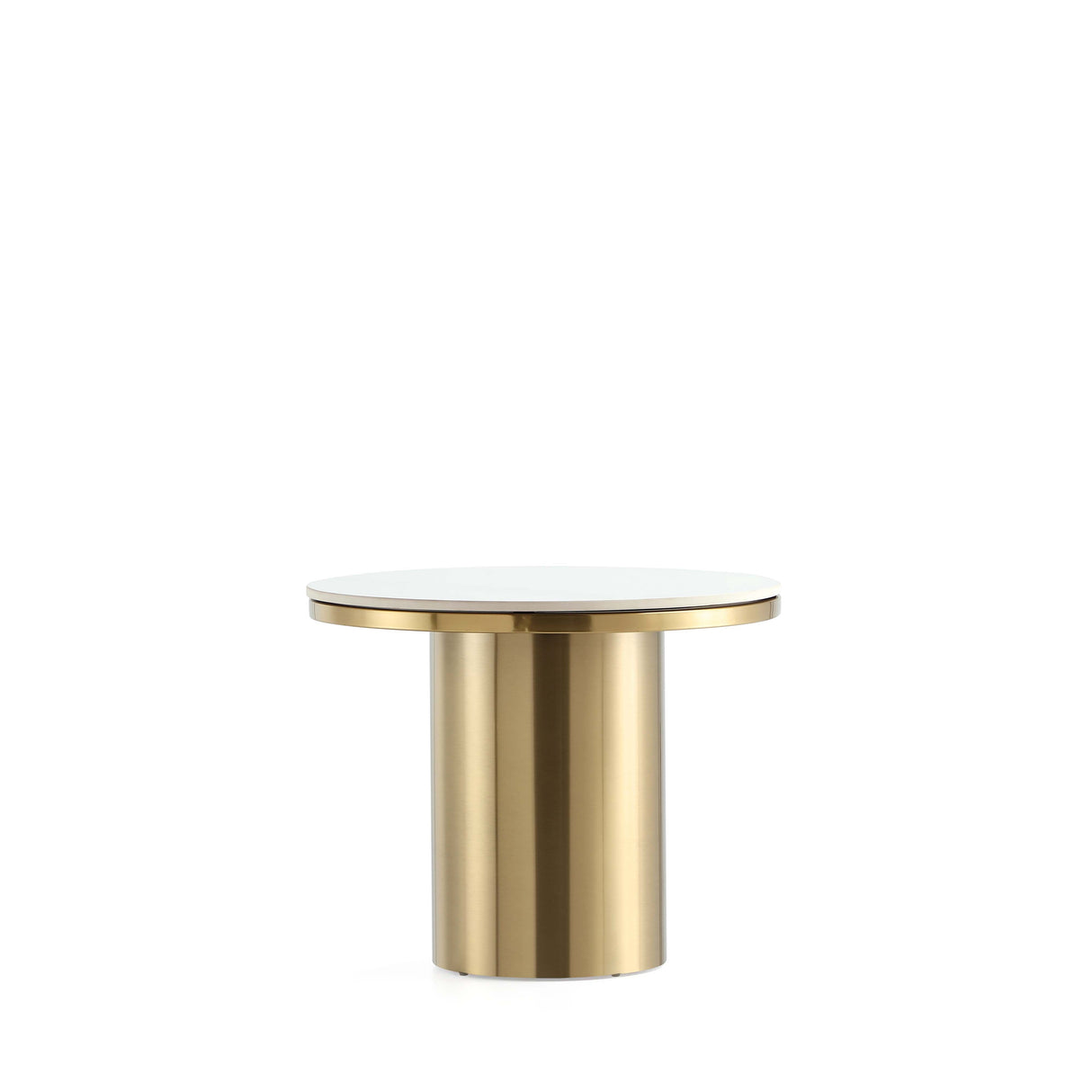 Glenn Coffee Table and End Table in Gold (set of 2) by Manhattan Comfort at Eve Furniture