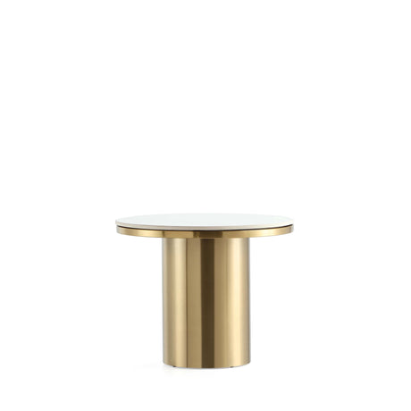 Glenn Coffee Table and End Table in Gold (set of 2) by Manhattan Comfort at Eve Furniture