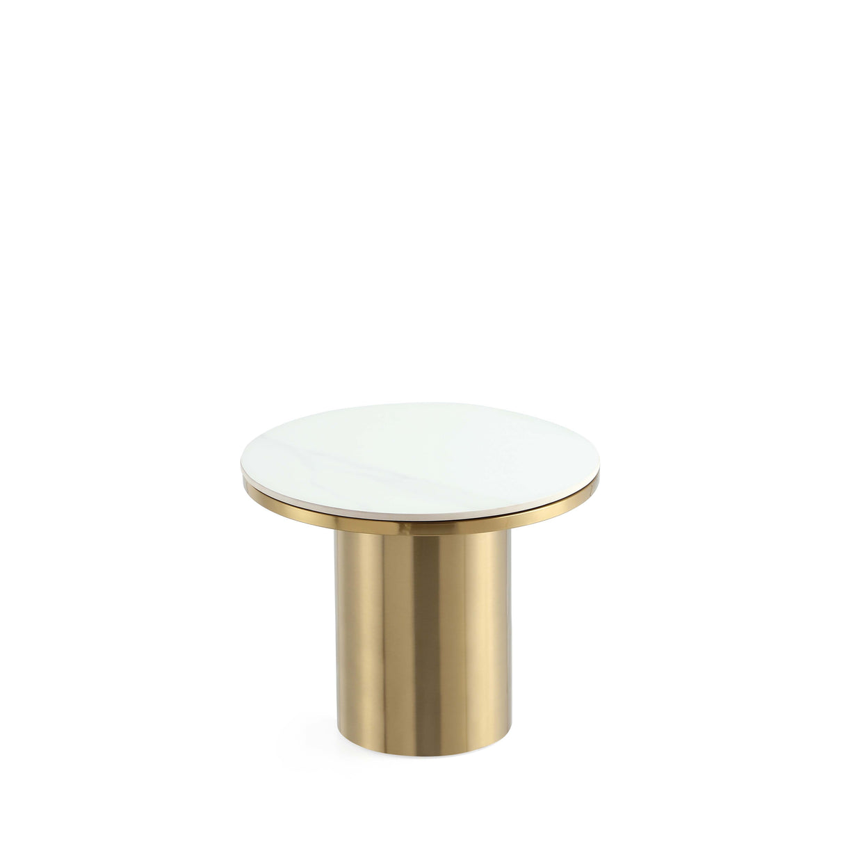 Glenn Coffee Table and End Table in Gold (set of 2) by Manhattan Comfort at Eve Furniture