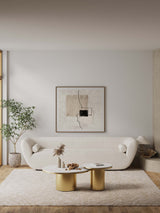 Glenn Coffee Table and End Table in Gold (set of 2) by Manhattan Comfort at Eve Furniture
