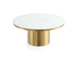 Glenn Coffee Table in Gold by Manhattan Comfort at Eve Furniture