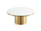 Glenn Coffee Table in Gold by Manhattan Comfort at Eve Furniture