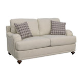 Glenn Cushion Back Loveseat Light Gray