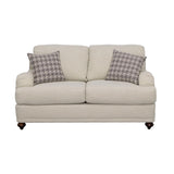 Glenn Cushion Back Loveseat Light Gray