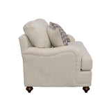 Glenn Cushion Back Loveseat Light Gray