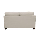 Glenn Cushion Back Loveseat Light Gray