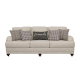 Glenn Cushion Back Sofa Light Gray