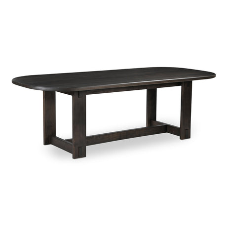 Glenn Dark Brown Oval Dining Table by MOES at Eve Furniture