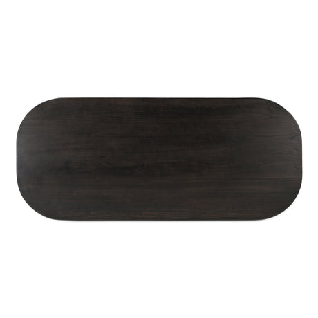 Glenn Dark Brown Oval Dining Table by MOES at Eve Furniture
