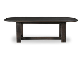 Glenn Dark Brown Oval Dining Table by MOES at Eve Furniture
