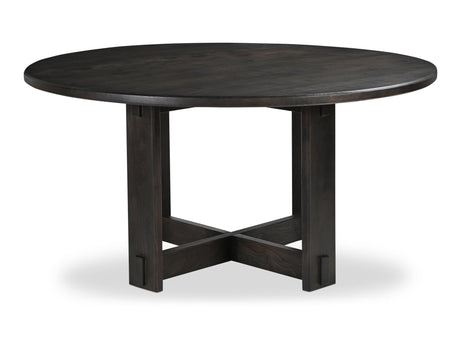Glenn Dark Brown Round Dining Table by MOES at Eve Furniture