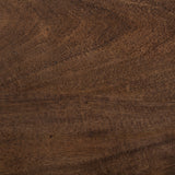 Glenn III Dark Brown Wood w/ Black Iron Frame, 4 Drawer Console Table by Mercana at Eve Furniture