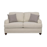 Glenn Light Gray Cushion Back Loveseat by Coaster at Eve Furniture