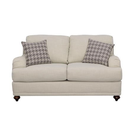 Glenn Light Gray Cushion Back Loveseat by Coaster at Eve Furniture