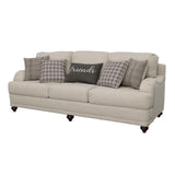 Glenn Light Gray Cushion Back Sofa by Coaster at Eve Furniture