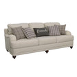 Glenn Light Gray Cushion Back Sofa by Coaster at Eve Furniture