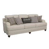 Glenn Light Gray Cushion Back Sofa by Coaster at Eve Furniture