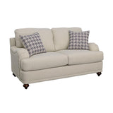 Glenn Light Gray Recessed Arms Loveseat by Coaster at Eve Furniture
