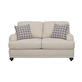 Glenn Light Gray Recessed Arms Loveseat by Coaster at Eve Furniture