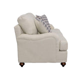 Glenn Light Gray Recessed Arms Loveseat by Coaster at Eve Furniture