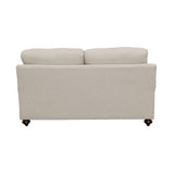 Glenn Light Gray Recessed Arms Loveseat by Coaster at Eve Furniture
