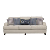 Glenn Recessed Arms Sofa Light Gray