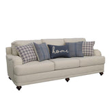 Glenn Upholstered English Arm Sofa Light Grey and Blue by Coaster at Eve Furniture